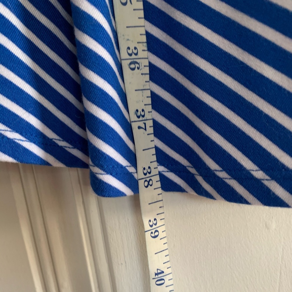 Soft Blue Striped Dress - Picture 3 of 13